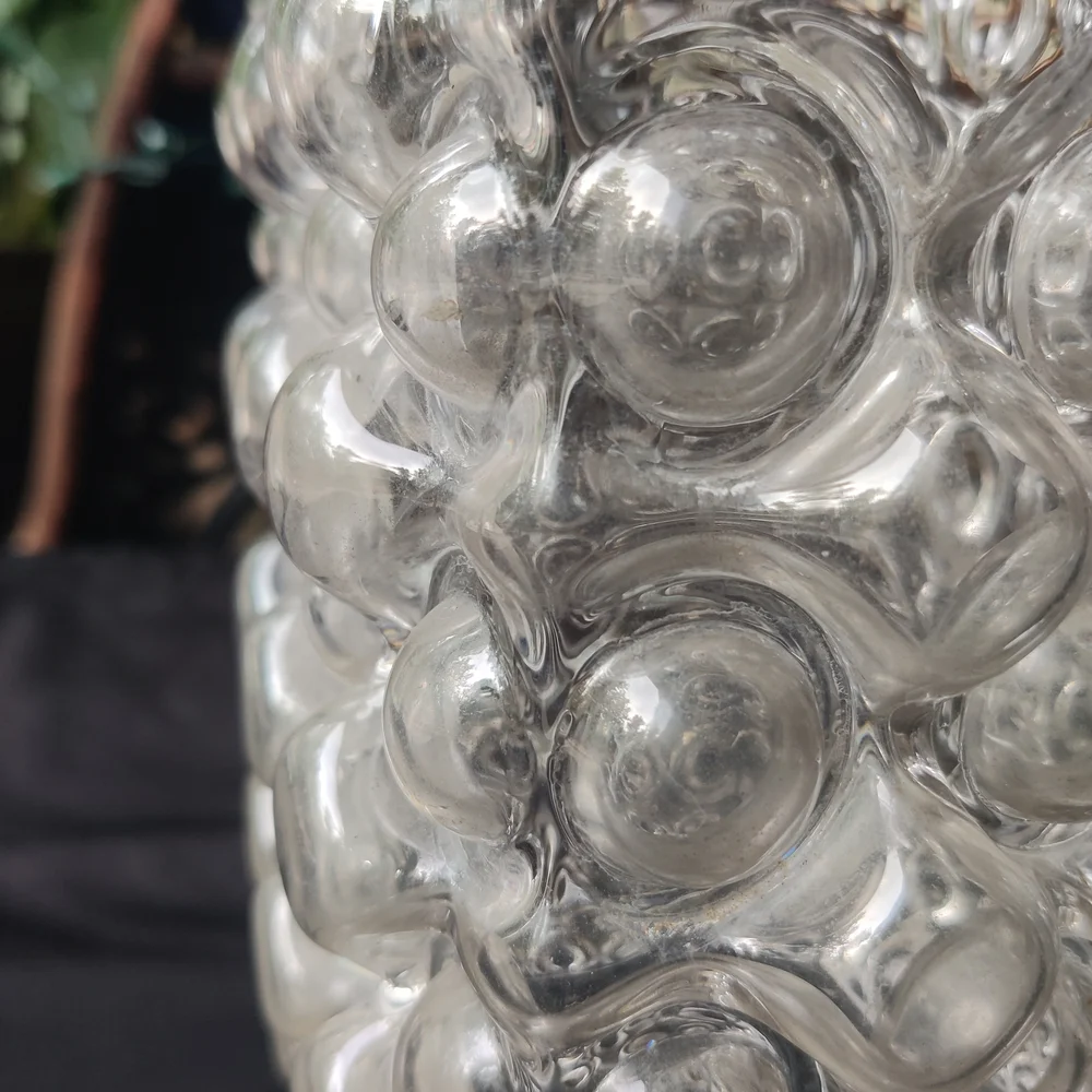 MCM Bubble Art Glass Vase 12